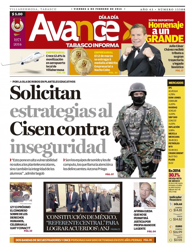 Edición impresa del 06 de Febrero del 2015