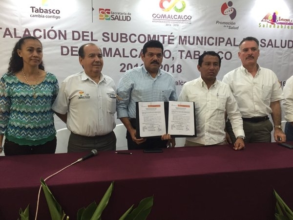 Instalan subcomité de salud en Comalcalco