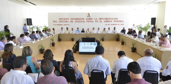 Realizan reunión informativa sobre aplicación del Nuevo Sistema de Justicia Penal