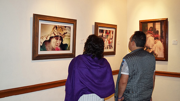 Expo fotográfica sobre Danza del Pochó en casa Tabasco en México