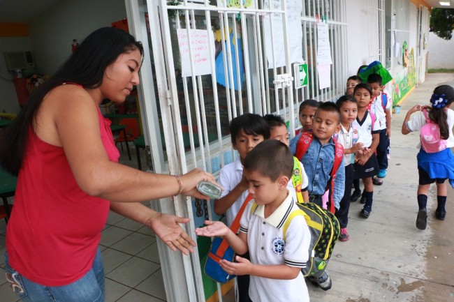 Establecen en escuelas medidas preventivas contra la influenza