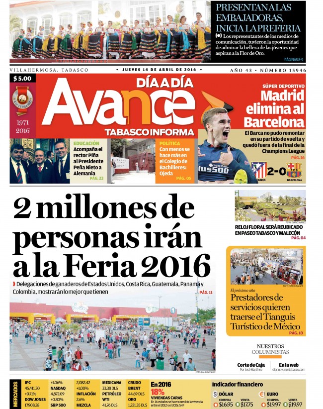 Edición 14 DE ABRIL 2016