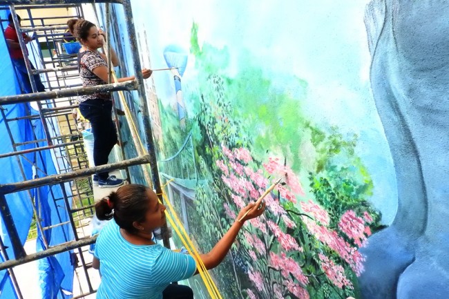 Recuperará esplendor  el mural “La Ceiba”