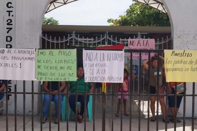 Cierran escuela y un jardín de niños