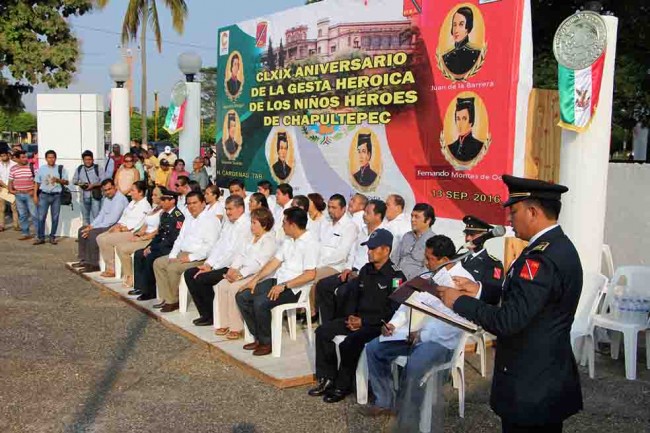 Celebran CLXIX aniversario de la gesta heroica de los Niños Héroes de Chapultepec