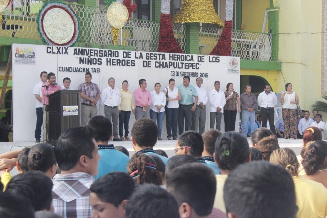 Conmemoran aniversario  de los Niños Héroes