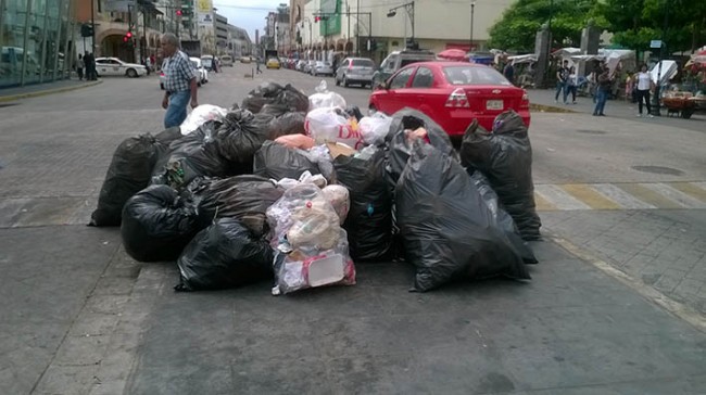 Reforzarán recolección  de basura en el Centro