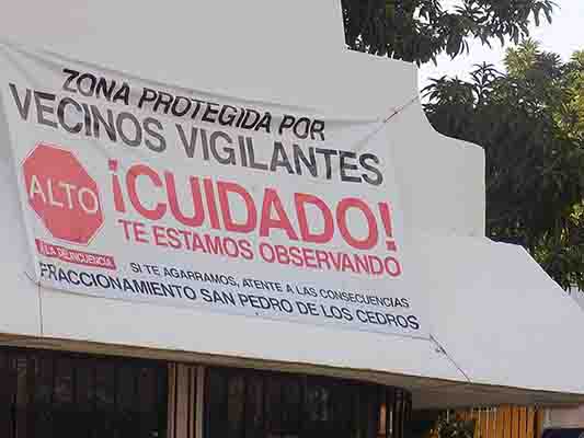 Advertencia a delincuentes