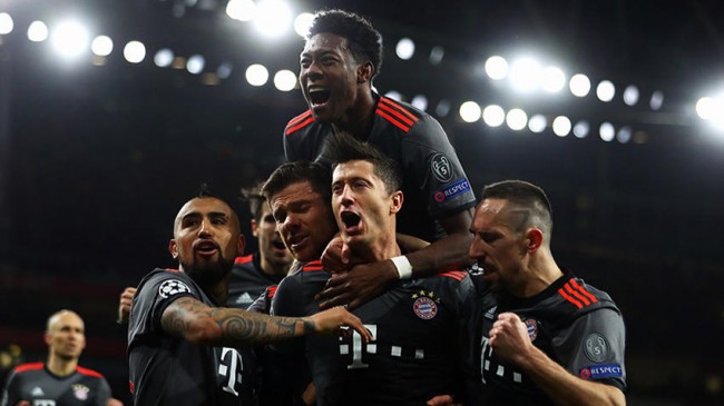 El Bayern no tuvo piedad del Arsenal