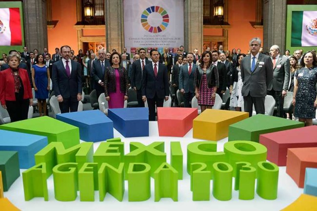 Pide Peña Nieto a SHCP incluir la Agenda 2030 en presupuesto