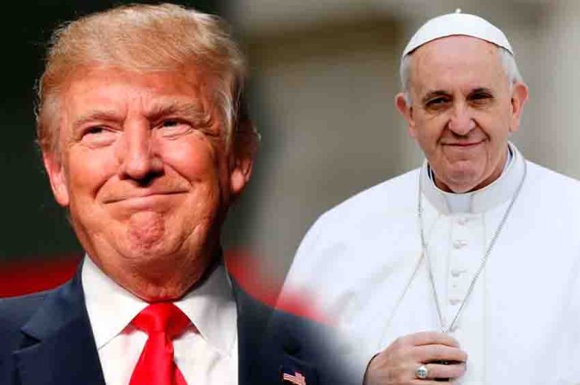 Hoy recibe el papa a Donald Trump