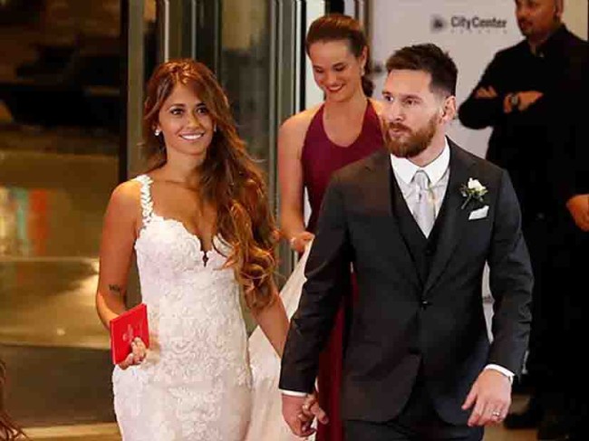 Dijo ‘Sí quiero’ y Messi hizo otra de crack en su boda