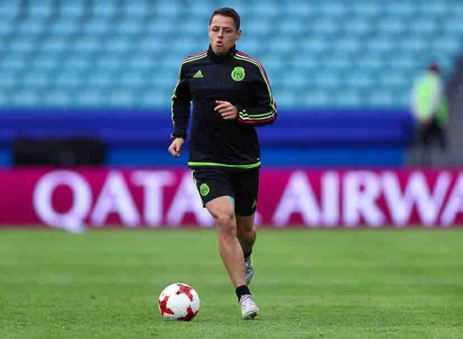 El Tricolor entrenó con el Chicharito