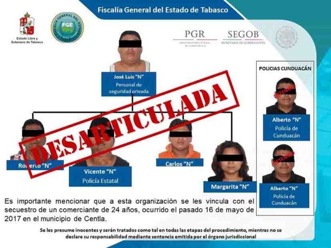 Desarticulan bandas de secuestradores