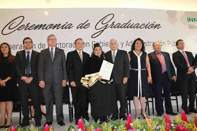 Encabeza ANJ graduación en Doctorado en Gobierno y Administración Pública