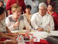 Gina Trujillo y Andrade, vicepresidentes  en la XXII Asamblea Nacional del PRI
