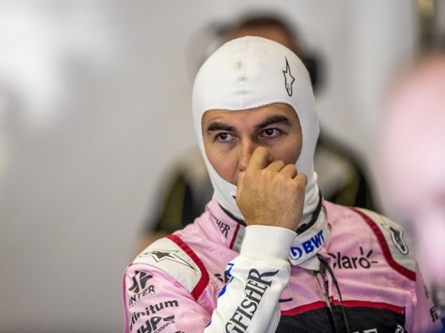 ‘Checo’ vuelve a  chocar con Ocon