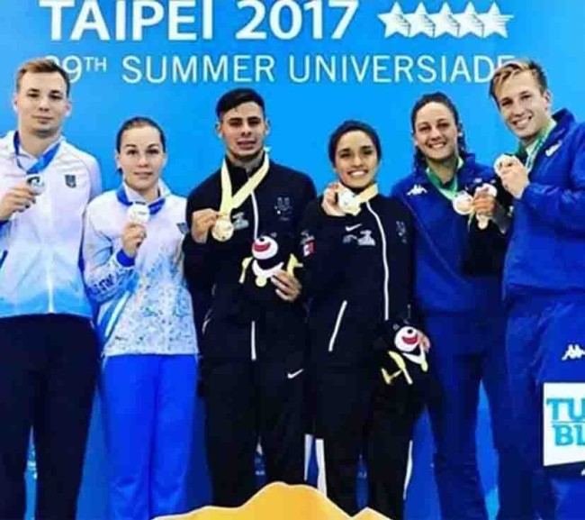 Zúñiga y Arantxa Chávez  ganan oro en Universiada