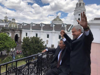 Se reúnen Lenín Moreno y López Obrador en Ecuador