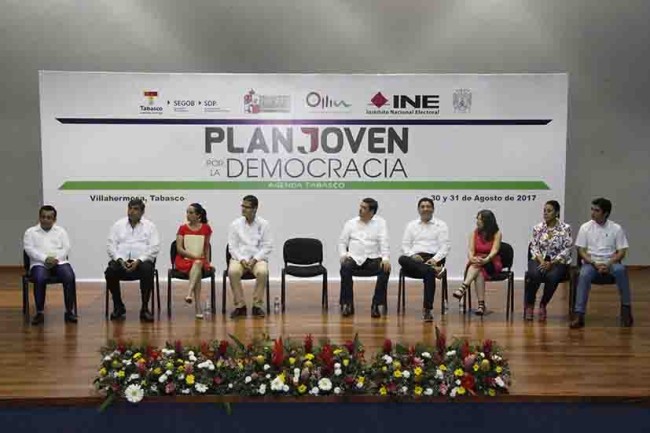 Inauguran foro ‘Plan Joven Por la Democracia Tabasco’