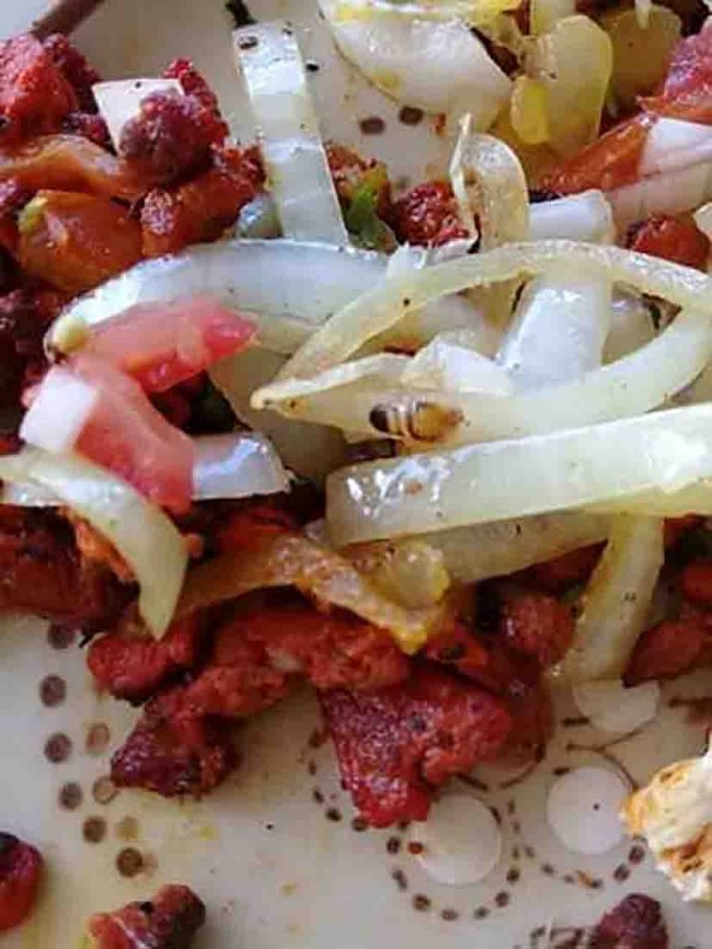 Tacos con cucarachas venden en Zapata