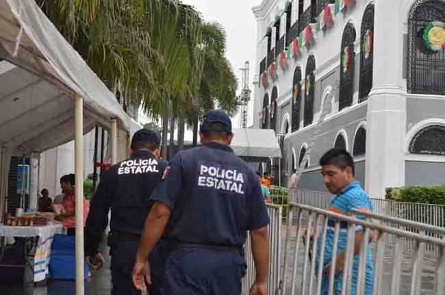 Resguardarán casi mil policías estatales los festejos patrios