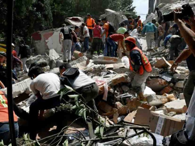 3 días de luto por víctimas de sismo de 7.1