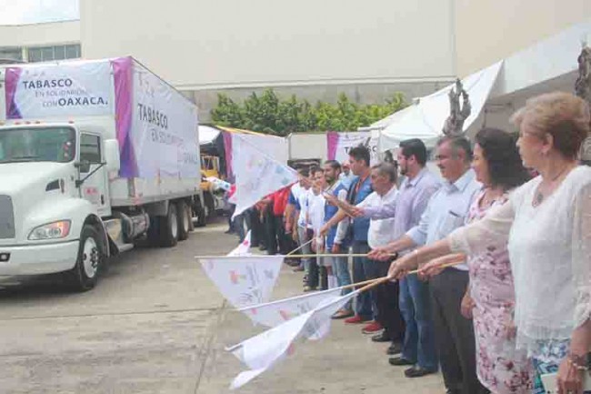 Se enviaron más ayuda a Chiapas, Oaxaca y CDMX