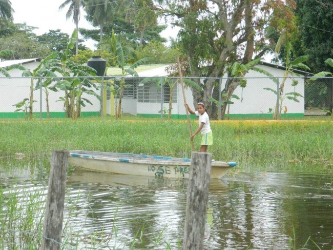 Peligran escuelas  por la inundación