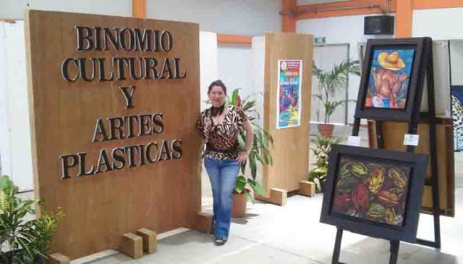 Exponen Moheno y Nava obras pictóricas en la UPCH