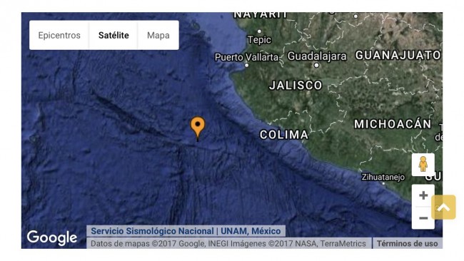 Sismo de 5.6 grados en Jalisco