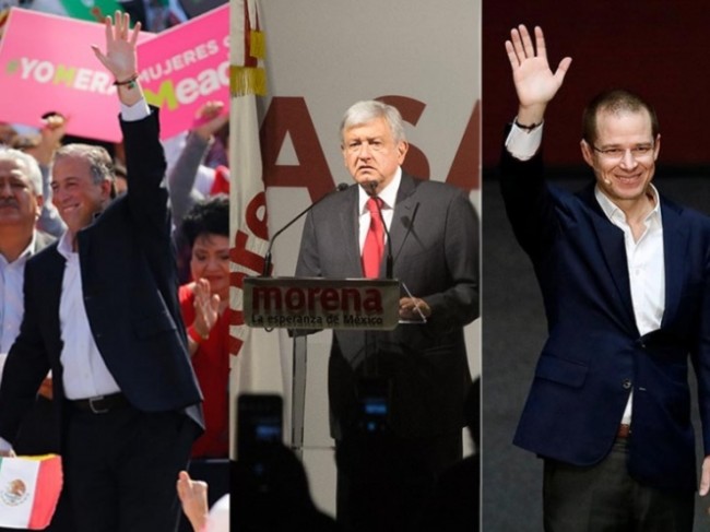 AMLO, Meade y Ricardo Anaya ya son candidatos presidenciales