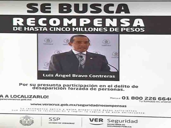 Ofrecen recompensa  por exfiscal de Veracruz