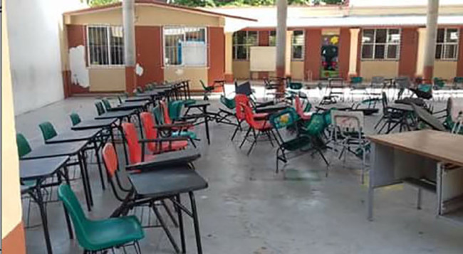 Escuela, una pocilga para los estudiantes