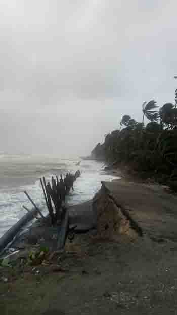 Zona de emergencia  la costa de Cárdenas