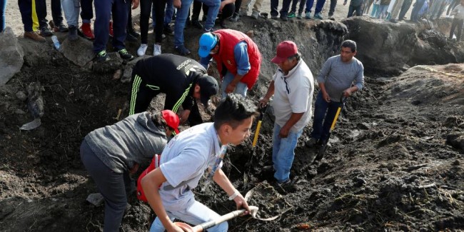 Continúan buscando  restos en Tlahuelilpan