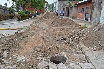 Mejora alcalde calles  de Emiliano Zapata