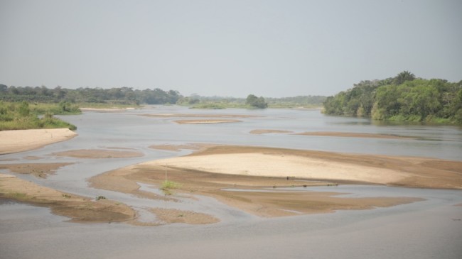 Estiaje anticipado  en el río Carrizal