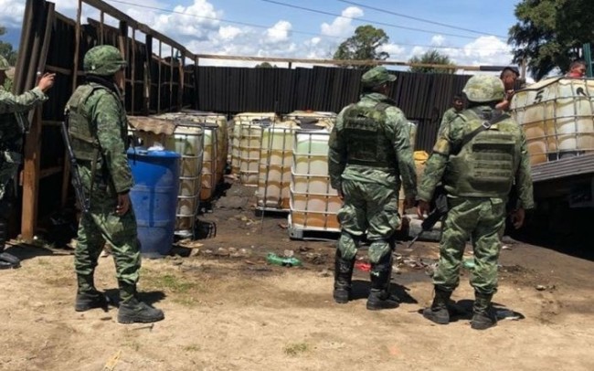 Desarticula el Ejército,  banda de huachicoleros