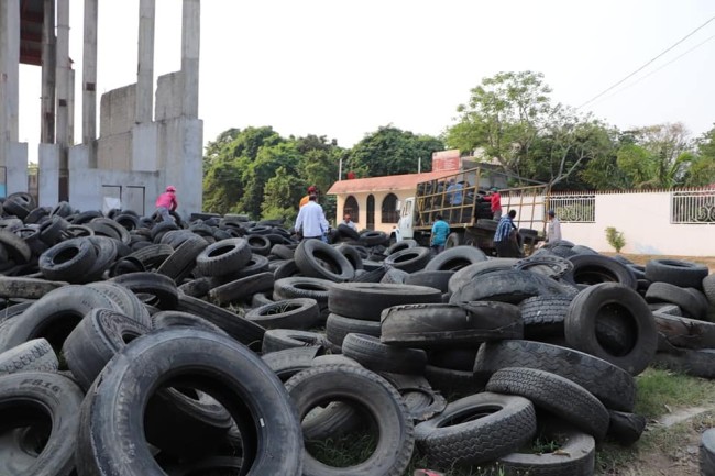 Recogen autoridades  más de 4 mil llantas