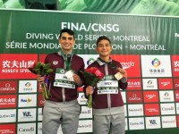 Clavadistas mexicanos obtienen bronce en Serie Mundial