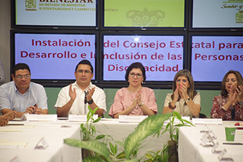 Instalan Consejo Estatal para el Desarrollo e inclusión de las Personas con Discapacidad