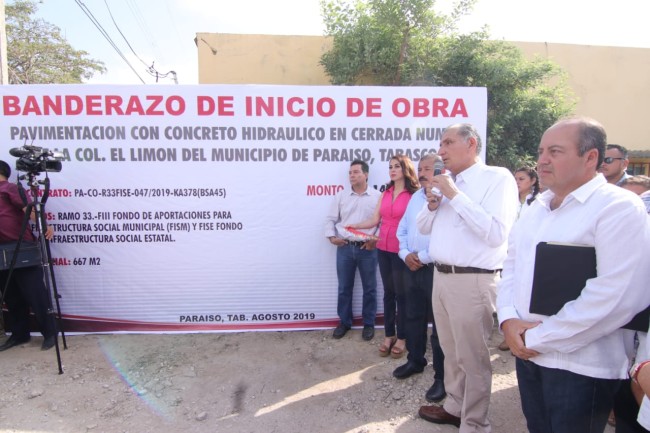 Proyectos de obra  social por 70 mdp