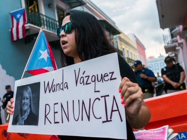 Protestas y marchas  en Puerto Rico por nueva gobernadora