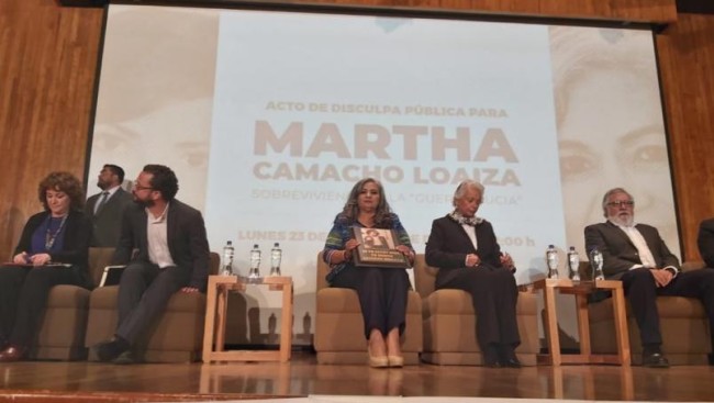 Ofrece el Estado mexicano  disculpa a  Martha Camacho