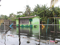 Escuelas inundadas en varias comunidades