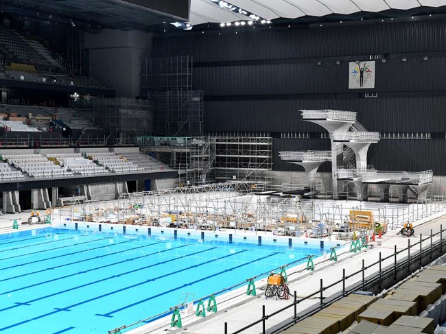 Imponente Centro Acuático Olímpico para Tokio 2020