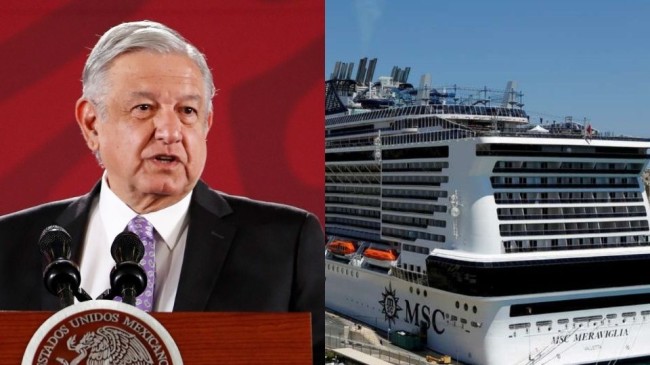 Inhumano, negar entrada de crucero por sospecha de coronavirus: AMLO