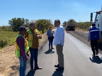 Supervisan reconstrucción de  carretera Chablé-El Triunfo