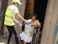 Prosigue la entrega de apoyo  alimentario en La Chontalpa Chica